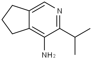 3-Isopropyl-6,7-dihydro-5H-cyclopenta[c]pyridin-4-amine Structural