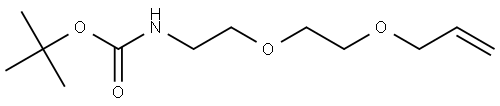 BOC-NH-PEG2-propene Structural