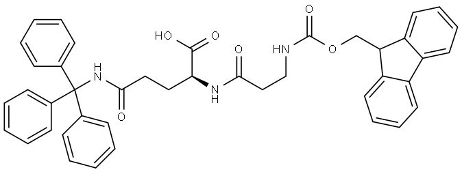 Fmoc-β-Ala-Gln(Trt)-OH Structural