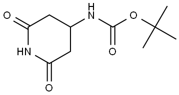 tert-Butyl (2,6-dioxopiperidin-4-yl)carbamate Structural