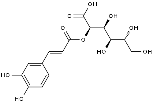 2-O-trans-caffeoylgluconic acid Structural