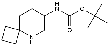 tert-butyl N-{5-azaspiro[3.5]nonan-7-yl}carbamate Structural