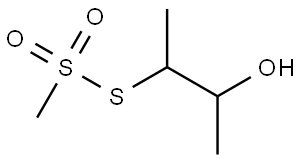 S-(3-hydroxybutan-2-yl) methanesulfonothioate Structural