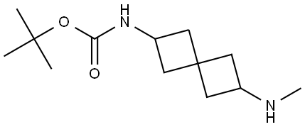 tert-butyl N-[6-(methylamino)spiro[3.3]heptan-2-yl]carbamate Structural
