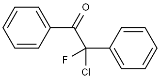 Ethanone, 2-chloro-2-fluoro-1,2-diphenyl- Structural