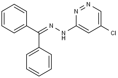 5-chloro-3-(2-(diphenylmethylene)hydrazineyl)pyridazine Structural