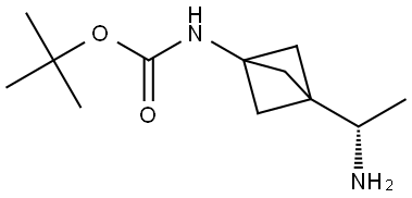 tert-butyl (S)-(3-(1-aminoethyl)bicyclo[1.1.1]pentan-1-yl)carbamate Structural