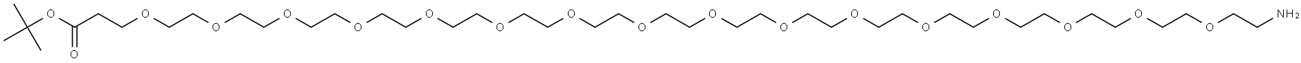 NH2-PEG16-CH2CH2COOtBu Structural