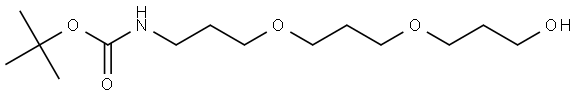 Carbamic acid, N-[3-[3-(3-hydroxypropoxy)propoxy]propyl]-, 1,1-dimethylethyl ester Structural