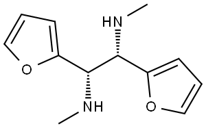 1,2-Ethanediamine, 1,2-di-2-furanyl-N1,N2-dimethyl-, (1S,2S)- Structural