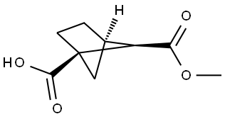 (1R,4R,5R)-5-Methoxycarbonylbicyclo[2.1.1]hexane-1-carboxylic acid Structural