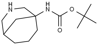 Tert-butyl N-(3-azabicyclo[3.3.1]nonan-1-yl)carbamate Structural