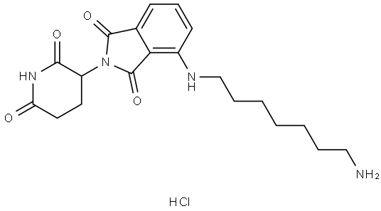 Pomalidomide 4'-alkylC7-amine Structural