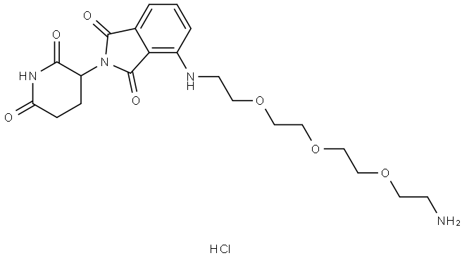 Pomalidomide-PEG3-Amine HCl salt Structural