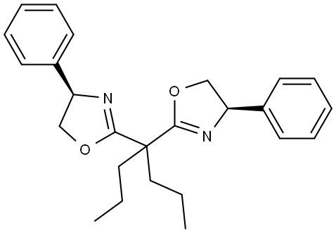 (4R,4'R)-2,2'-(Heptane-4,4-diyl)bis(4-phenyl-4,5-dihydrooxazole) Structural