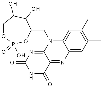 Riboflavin, cyclic 2',5'-(hydrogen phosphate) (9CI) Structural