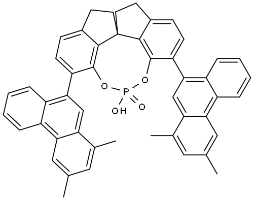 (11aS)-1,10-Bis(1,3-dimethylphenanthren-9-yl)-12-hydroxy-4,5,6,7-tetrahydrodiindeno[7,1-de:1',7'-fg][1,3,2]dioxaphosphocine12-oxide Structural