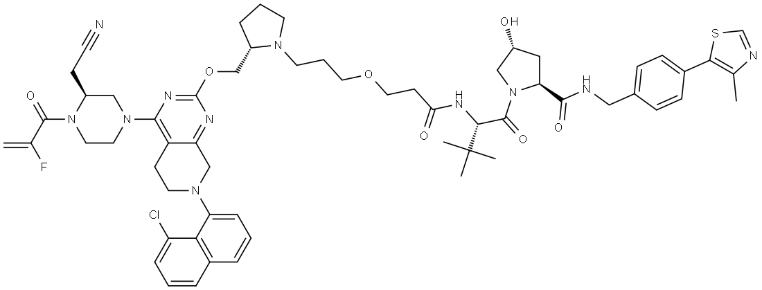 PROTAC KRASG12C Degrader-LC-2 Structural
