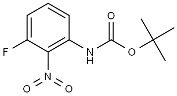 N-Boc-3-fluoro-2-nitroaniline Structural