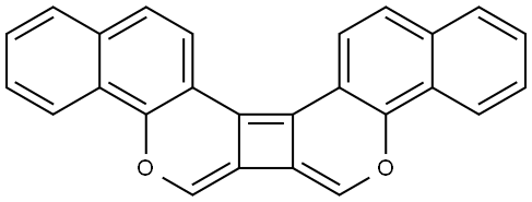 Dinaphtho[1,2-b:1',2'-b']cyclobuta[1,2-d:4,3-d']dipyran (8CI,9CI) Structural