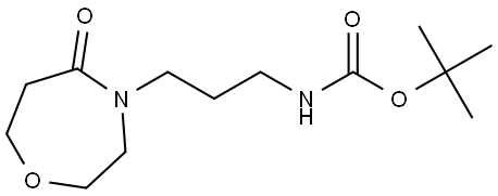 tert-butyl (3-(5-oxo-1,4-oxazepan-4-yl)propyl)carbamate Structural