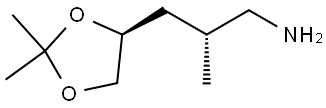 (R)-3-((S)-2,2-Dimethyl-1,3-dioxolan-4-yl)-2-methylpropan-1-amine Structural