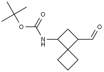tert-Butyl (3-formylspiro[3.3]heptan-1-yl)carbamate Structural