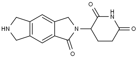 3-(1-oxo-3,5,6,7-tetrahydropyrrolo[3,4-f]isoindol-2(1H)-yl)piperidine-2,6-dione Structural