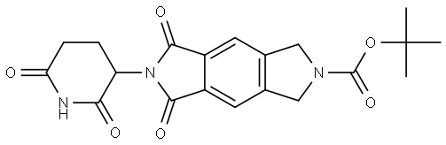 6-Boc-2-(2,6-dioxo-3-piperidyl)-6,7-dihydropyrrolo[3,4-f]isoindole-1,3(2H,5H)-dione Structural