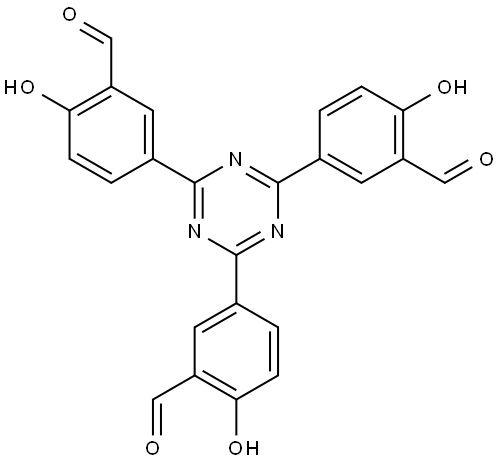 5,5',5''-(1,3,5-Triazine-2,4,6-triyl)tris(2-hydroxybenzaldehyde) Structural