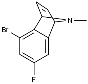 Naphthalen-1,4-imine, 5-bromo-7-fluoro-1,4-dihydro-9-methyl- Structural