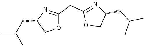 Bis((R)-4-isobutyl-4,5-dihydrooxazol-2-yl)methane Structural