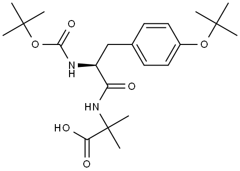 Boc-Tyr(tBu)-Aib-OH Structural