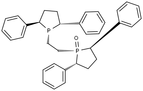 (2R,5R)-1-(2-((2R,5R)-2,5-diphenylphospholan-1-yl)ethyl)-2,5-diphenylphospholane 1-oxide Structural