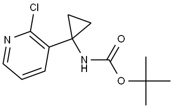 tert-Butyl (1-(2-chloropyridin-3-yl)cyclopropyl)carbamate Structural