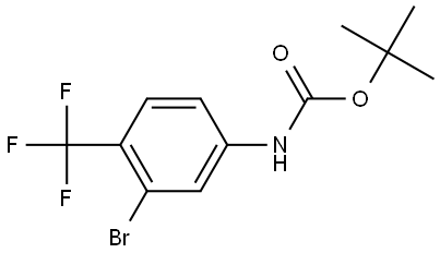 tert-Butyl (3-bromo-4-(trifluoromethyl)phenyl)carbamate Structural