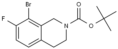 tert-Butyl 8-bromo-7-fluoro-3,4-dihydroisoquinoline-2(1H)-carboxylate Structural