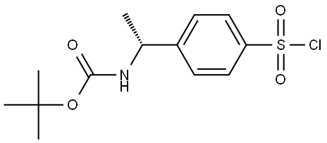 (R)-4-[1-(Boc-amino)ethyl]benzene-1-sulfonyl Chloride Structural