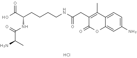 D-Ala-Lys-AMCA (hydrochloride) Structural