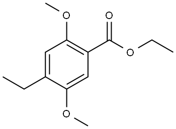 ethyl 4-ethyl-2,5-dimethoxybenzoate Structural