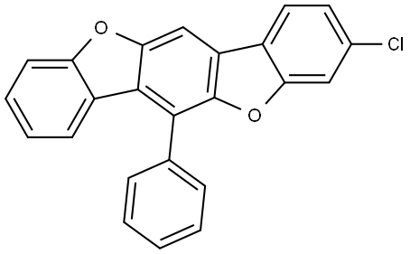 9-Chloro-12-phenyl benzofurano [3,2, b] benzofuran Structural