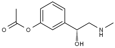 Benzenemethanol, 3-(acetyloxy)-α-[(methylamino)methyl]-, (αR)- Structural