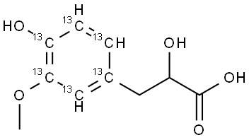 Vanillactic Acid-13C6 Structural