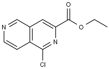 Ethyl 1-chloro-2,6-naphthyridine-3-carboxylate Structural