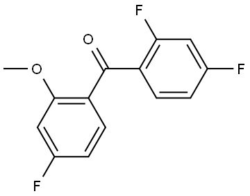 (2,4-difluorophenyl)(4-fluoro-2-methoxyphenyl)methanone Structural
