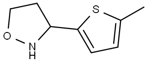 Isoxazolidine, 3-(5-methyl-2-thienyl)- Structural