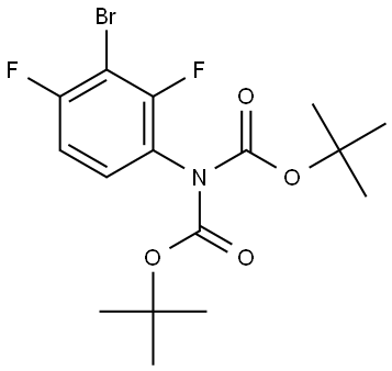 Di-tert-butyl (3-bromo-2,4-difluorophenyl)iminodicarbonate Structural
