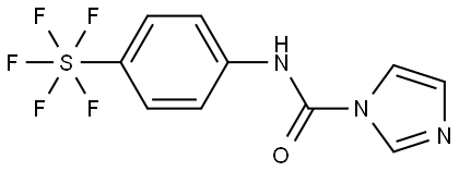Sulfur, pentafluoro[4-[(1H-imidazol-1-ylcarbonyl)amino]phenyl]-, (OC-6-21)- Structural