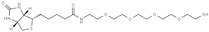 Biotin-PEG4-SH Structural