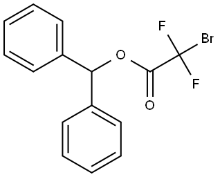 Acetic acid, 2-bromo-2,2-difluoro-, diphenylmethyl ester Structural